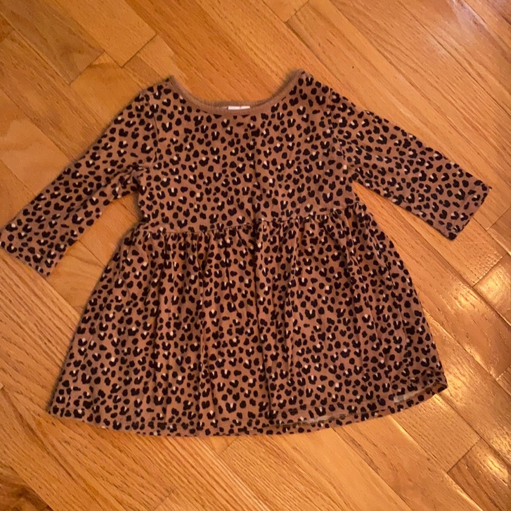 Gymboree leopard babydoll long sleeve 12-18m